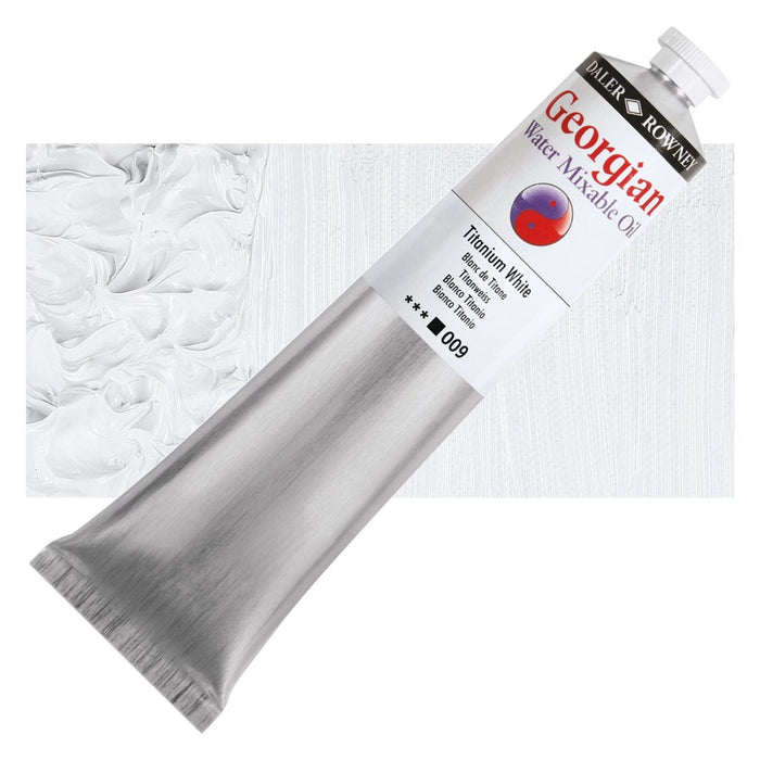 DALER ROWNEY GEORGIAN WATERMIXABLE DALER ROWNEY 200ml Daler-Rowney Georgian Watermixable Oil Titanium White