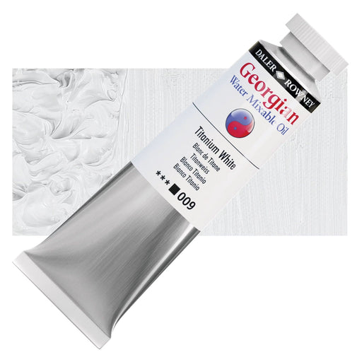 DALER ROWNEY GEORGIAN WATERMIXABLE DALER ROWNEY 37ml Daler-Rowney Georgian Watermixable Oil Titanium White