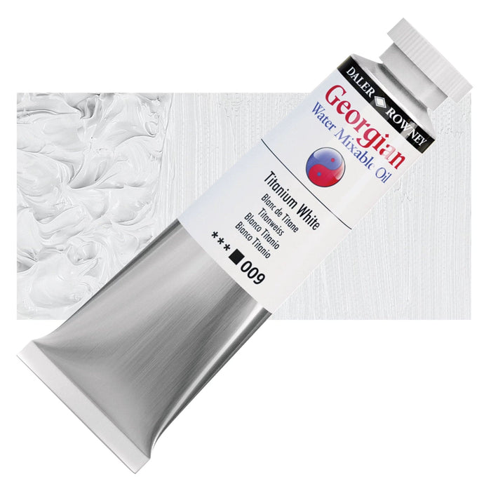 DALER ROWNEY GEORGIAN WATERMIXABLE DALER ROWNEY 37ml Daler-Rowney Georgian Watermixable Oil Titanium White