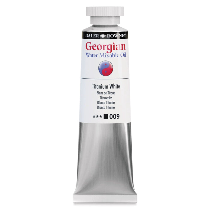 DALER ROWNEY GEORGIAN WATERMIXABLE DALER ROWNEY Daler-Rowney Georgian Watermixable Oil Titanium White