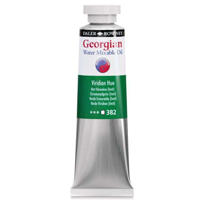 DALER ROWNEY GEORGIAN WATERMIXABLE DALER ROWNEY 37ml Daler-Rowney Georgian Watermixable Oil Viridian Hue