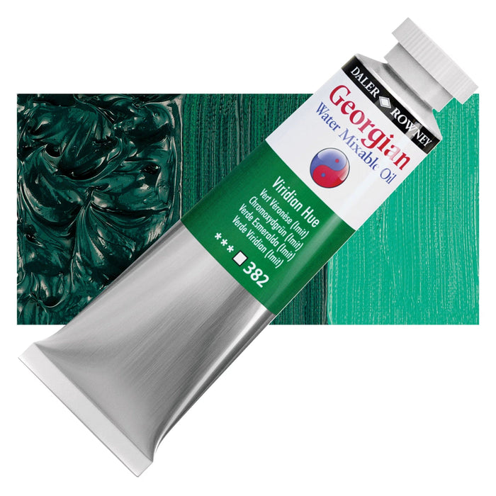 DALER ROWNEY GEORGIAN WATERMIXABLE DALER ROWNEY 37ml Daler-Rowney Georgian Watermixable Oil Viridian Hue