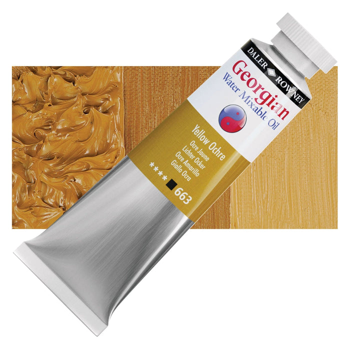 DALER ROWNEY GEORGIAN WATERMIXABLE DALER ROWNEY 37ml Daler-Rowney Georgian Watermixable Oil Yellow Ochre