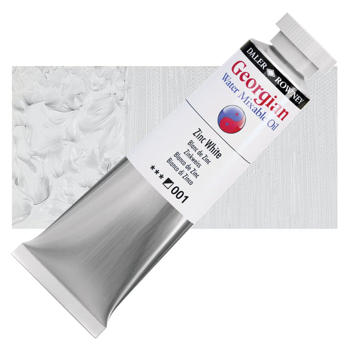 DALER ROWNEY GEORGIAN WATERMIXABLE DALER ROWNEY 37ml Daler-Rowney Georgian Watermixable Oil Zinc White