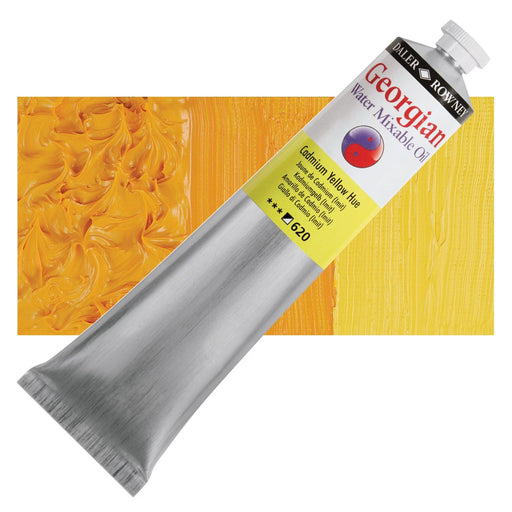 DALER ROWNEY GEORGIAN WATERMIXABLE DALER ROWNEY 200ml Daler-Rowney Georgian Watermixable Oils Cadmium Yellow Hue