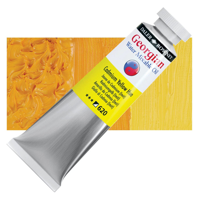 DALER ROWNEY GEORGIAN WATERMIXABLE DALER ROWNEY 37ml Daler-Rowney Georgian Watermixable Oils Cadmium Yellow Hue