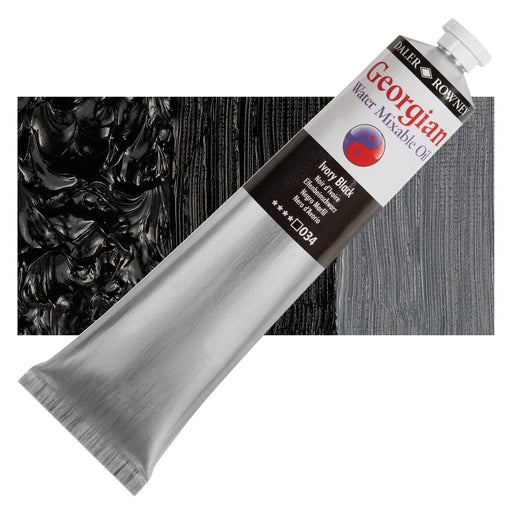 DALER ROWNEY GEORGIAN WATERMIXABLE DALER ROWNEY 200ml Daler-Rowney Georgian Watermixable Oils Ivory Blck