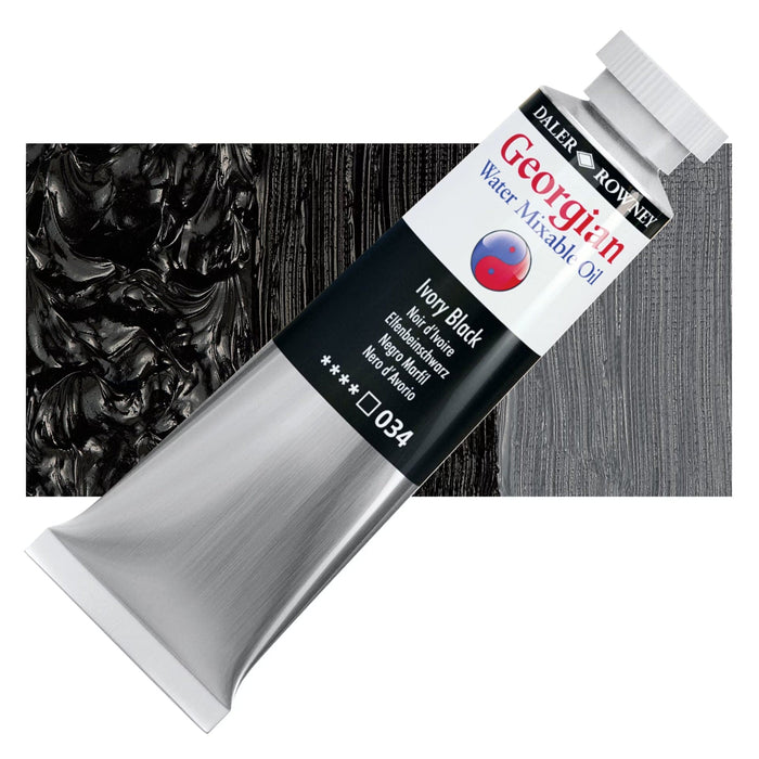DALER ROWNEY GEORGIAN WATERMIXABLE DALER ROWNEY 37ml Daler-Rowney Georgian Watermixable Oils Ivory Blck