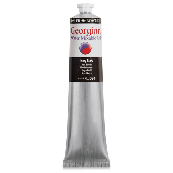 DALER ROWNEY GEORGIAN WATERMIXABLE DALER ROWNEY Daler-Rowney Georgian Watermixable Oils Ivory Blck
