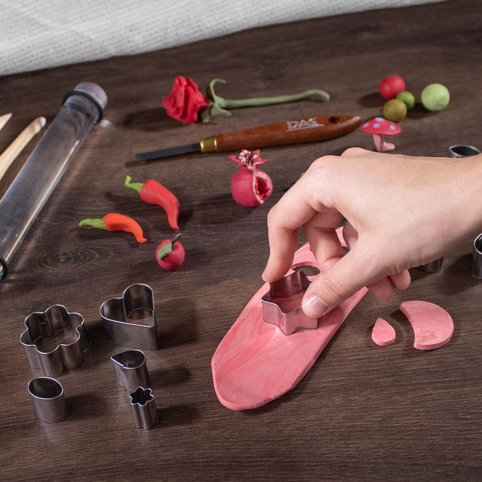 DAS CLAY DAS Tools Blister 12 Metal Clay Cutters