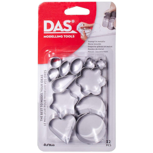DAS CLAY DAS Tools Blister 12 Metal Clay Cutters