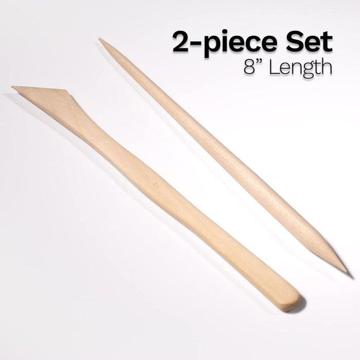 DAS CLAY DAS Tools Wooden Cutters 2 pieces
