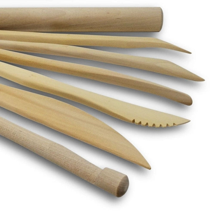 DAS CLAY DAS Wooden Cutters Assorted Designs 7-Piece
