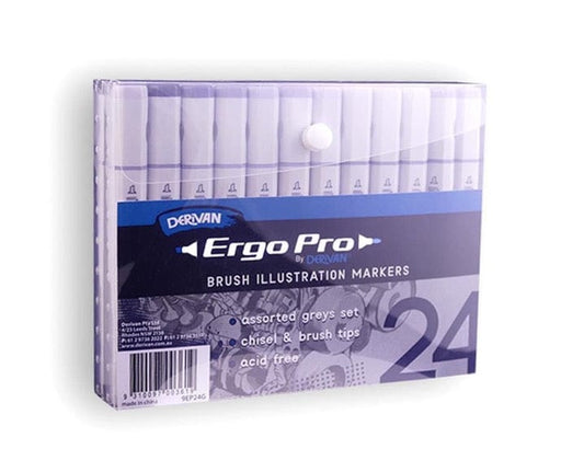 DERIVAN ERGOPRO DERIVAN Derivan ErgoPro Markers 24 Grey Set