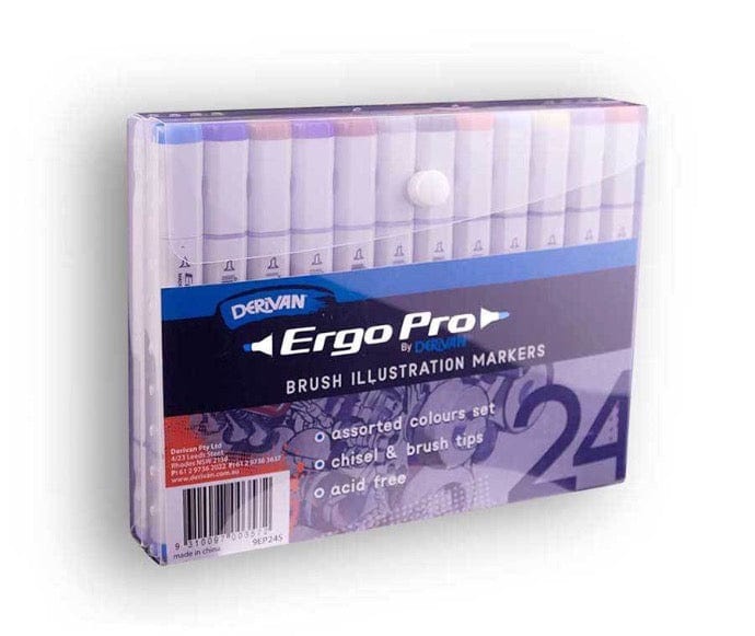 DERIVAN ERGOPRO DERIVAN Derivan ErgoPro Markers 24 Set