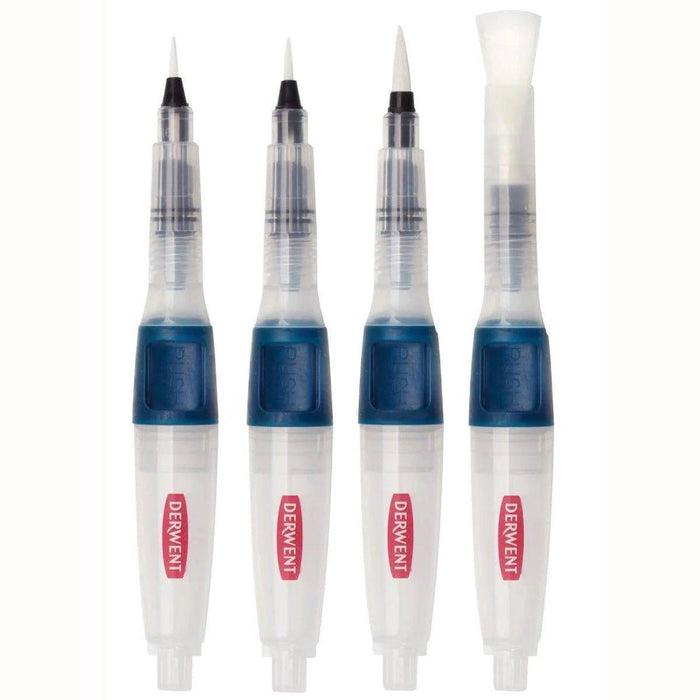 DERWENT BRUSHES DERWENT Derwent Push Button Waterbrush Assorted Set