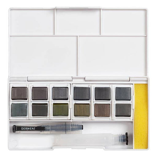 DERWENT WATERCOLOURS DERWENT Derwent Watercolour 12 Graphite Paint Pan Set