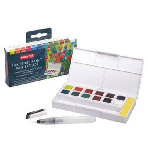 DERWENT WATERCOLOURS DERWENT Derwent Watercolour 12 Inktense Paint Pan Set #02