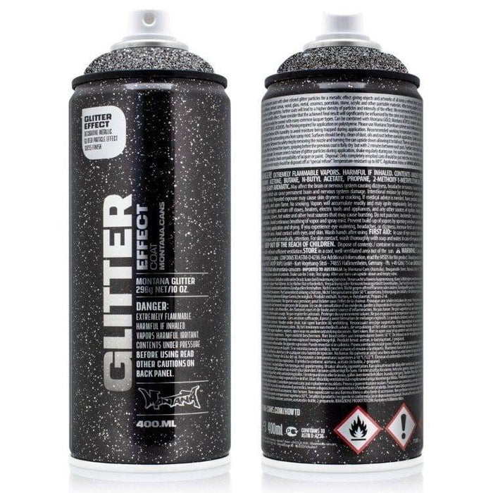 MONTANA MONTANA EGSILV Montana Cans Glitter Effect Silver Transparent 400ml