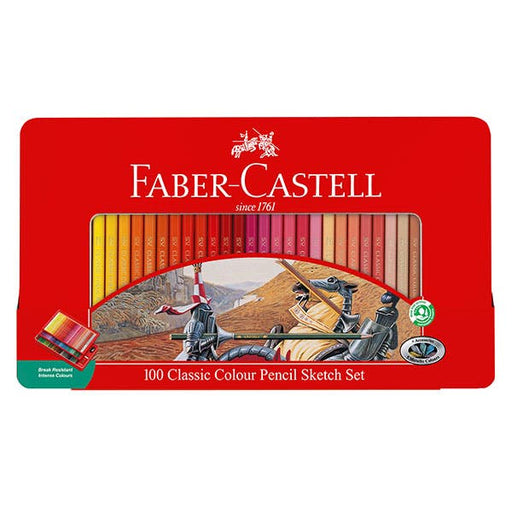 FABER-CASTELL FABER-CASTELL Faber-Castell 100 Classic Colour Pencil Sketch Set
