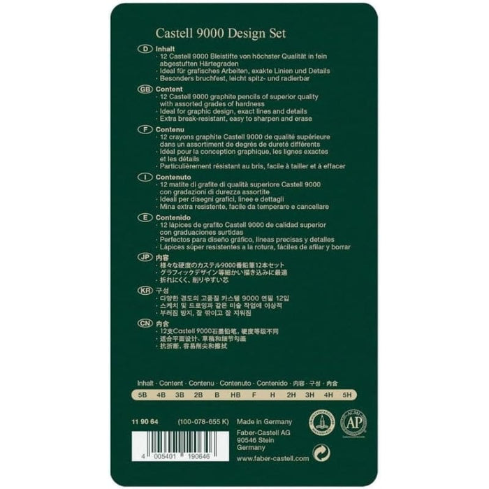 FABER-CASTELL FABER-CASTELL Faber Castell 9000 Graphite Pencil 12 Sets