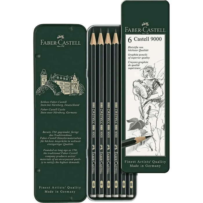 FABER-CASTELL FABER-CASTELL Faber-Castell 9000 Set of 6 Classic Pencils