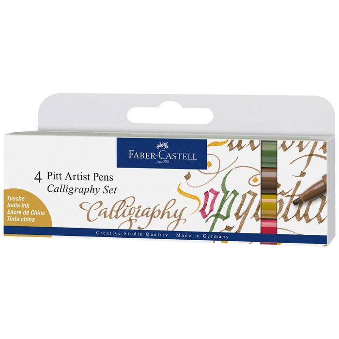 FABER-CASTELL FABER-CASTELL Faber-Castell Pitt Artist Calligraphy Pen Assorted Colours