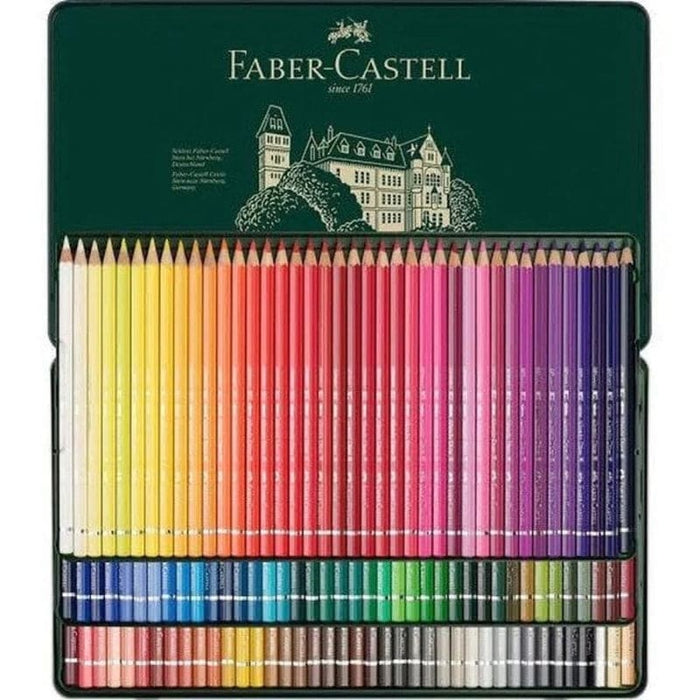 FABER-CASTELL FABER-CASTELL Tin Box of 120 Faber-Castell Polychromos High-Quality Artists' Pencil Sets