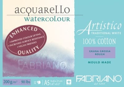 NEW NEW Fabriano Enhanced 200Gsm A5 Medium Tw Pad