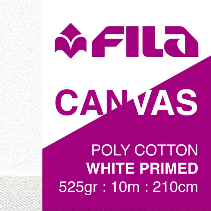 FILA CANVAS Polyester FILA PolyCotton 525gsm White Primed 215cm x 10m