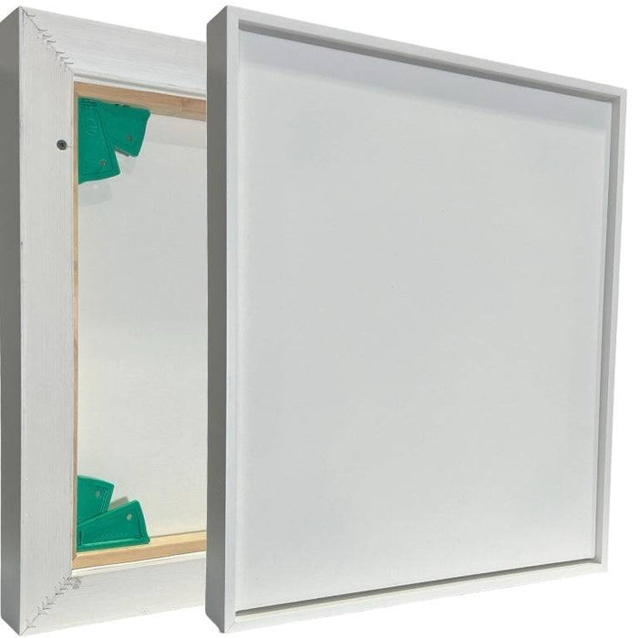 BUILD A CANVAS PINE Float Frame Jazz White + Artist Custom Canvas