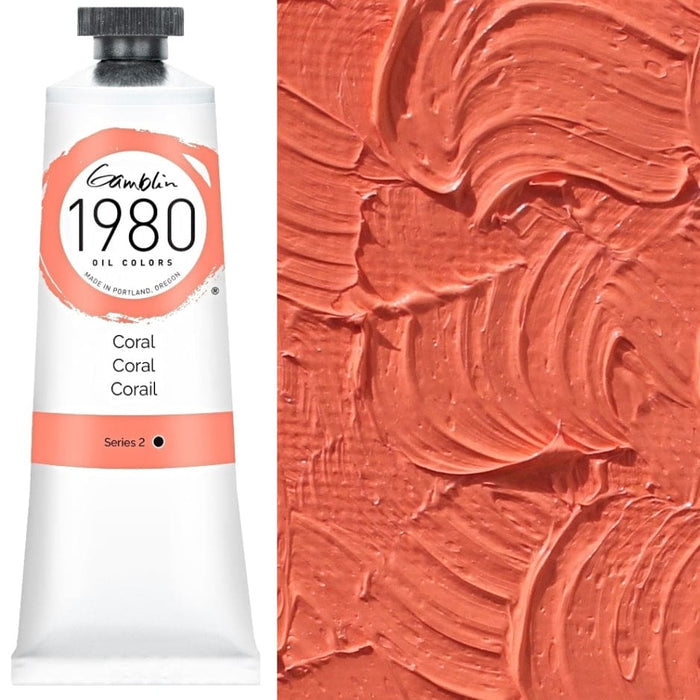 GAMBLIN NEW ARTIST OILS GAMBLIN Gamblin 1980 Coral 37ml Gamblin Oils New Colours