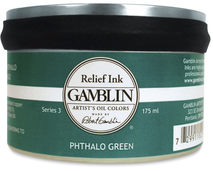 GAMBLIN RELIEF INKS GAMBLIN Phthalo Green Gamblin Relief Inks