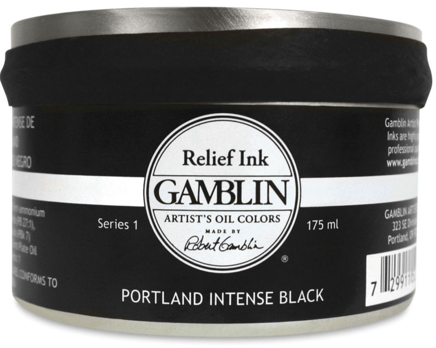GAMBLIN RELIEF INKS GAMBLIN Portland Intense Black Gamblin Relief Inks