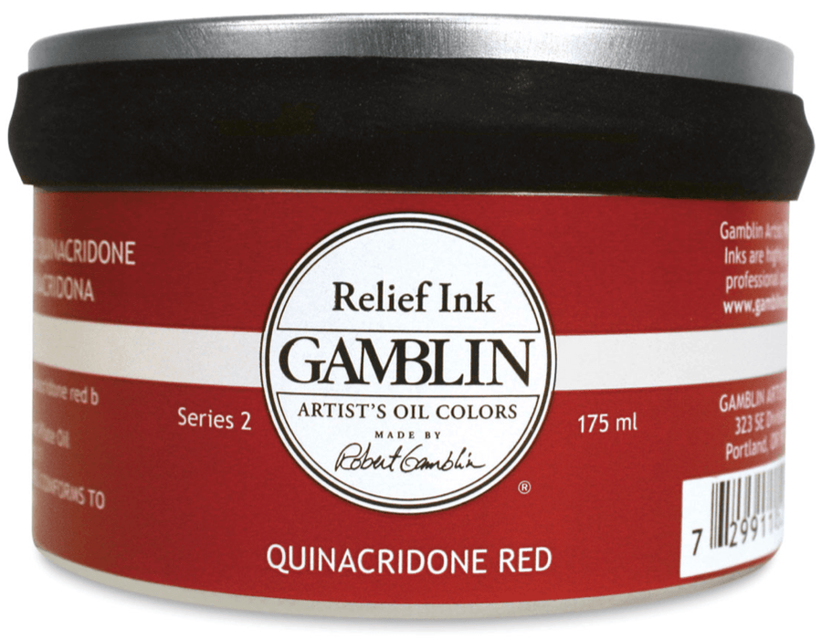 GAMBLIN RELIEF INKS GAMBLIN Quinacridone Red Gamblin Relief Inks