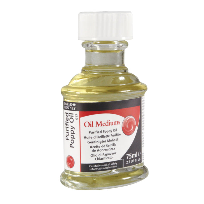 DALER ROWNEY GEORGIAN FILE NEW Purified Poppy Oil 75ml Georgian Oil Purified Poppy Oil Medium