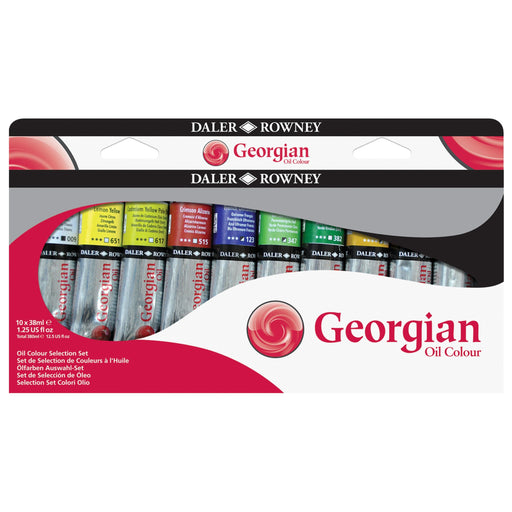 DALER ROWNEY GEORGIAN FILE NEW Georgian Oil Selection Set 10x38ml