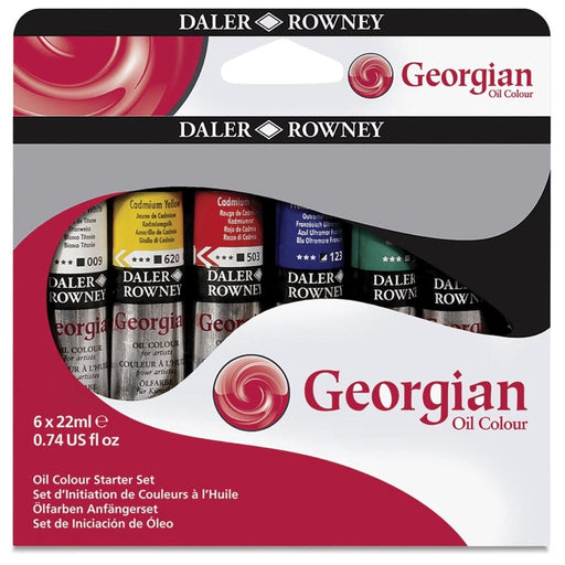 DALER ROWNEY GEORGIAN FILE NEW Georgian Oil Starter Set 6x22ml