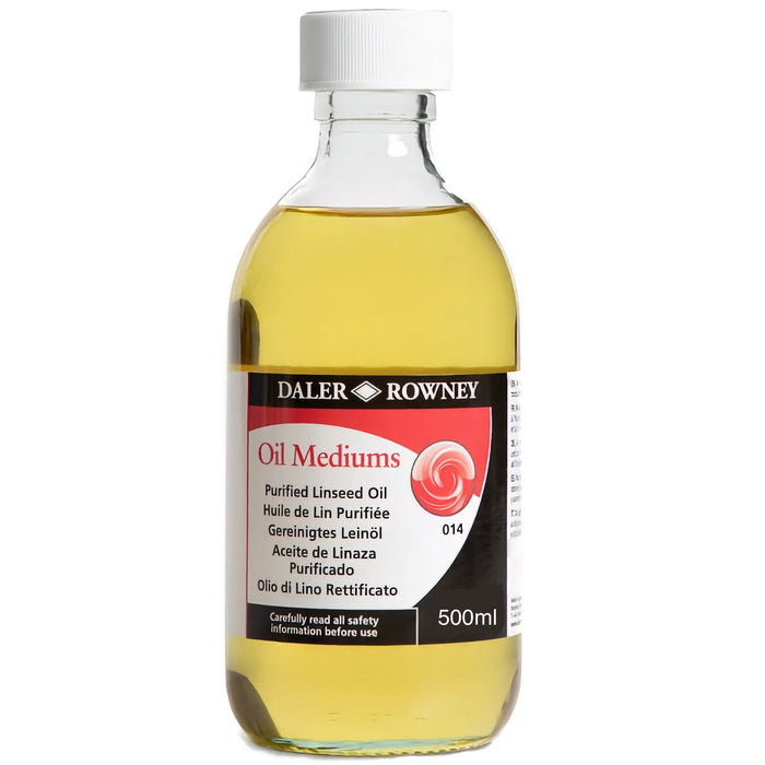 DALER ROWNEY GEORGIAN FILE NEW Purified Linseed Oil 500ml Georgian Purified Linseed Oil Medium