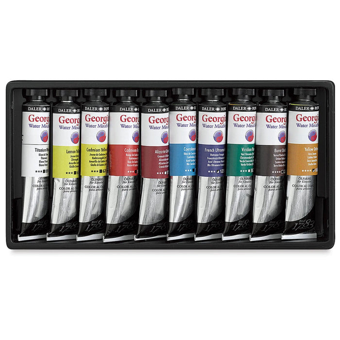 DALER ROWNEY GEORGIAN WATERMIXABLE DALER ROWNEY Georgian Water Mixable Intro Set 10x20ml