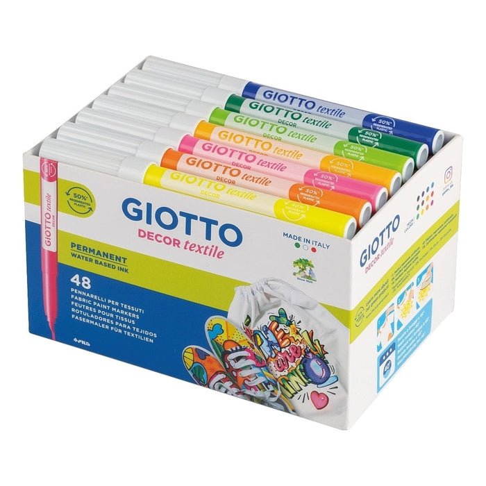 GIOTTO KIDS Giotto Decor Textile Schoolpack 48 pcs Giotto Multisurface Markers