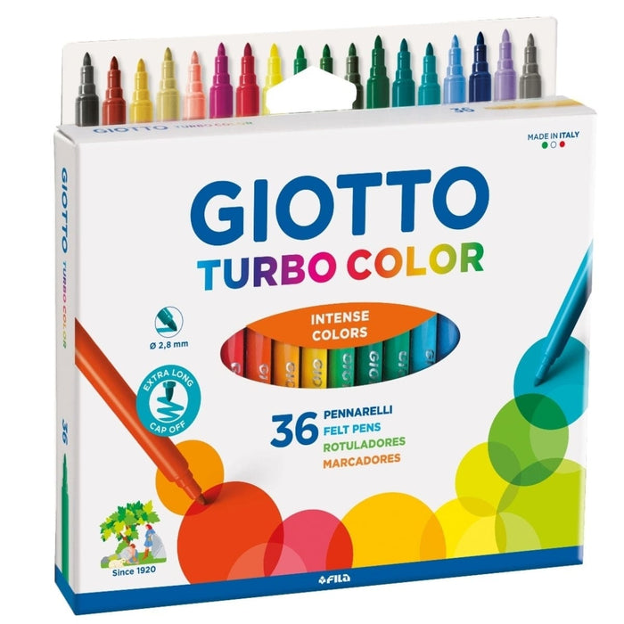 GIOTTO KIDS Giotto Turbo Color Hangable cardboard  box 36 pcs Giotto Turbo Colour Sets