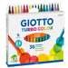 GIOTTO KIDS Giotto Turbo Color Hangable cardboard  box 36 pcs Giotto Turbo Colour Sets