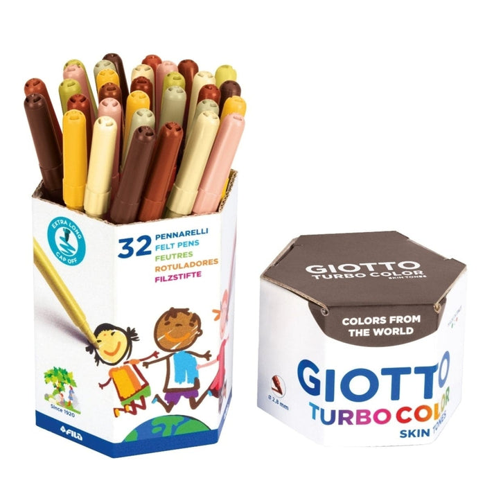 GIOTTO KIDS Giotto Turbo Color Skin Tones Pot 32pcs Giotto Turbo Colour Sets