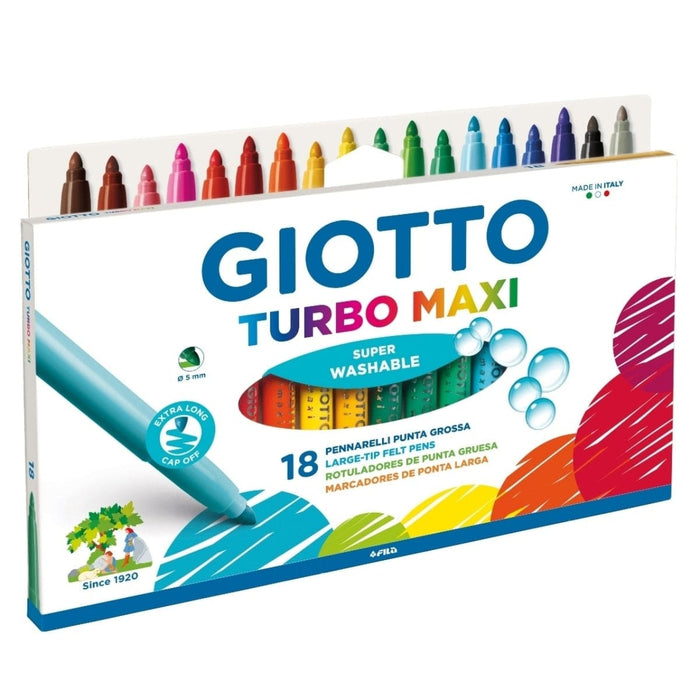 GIOTTO KIDS Giotto Turbo Maxi Hangable cardboard box 18 pcs Giotto Turbo Maxi Sets