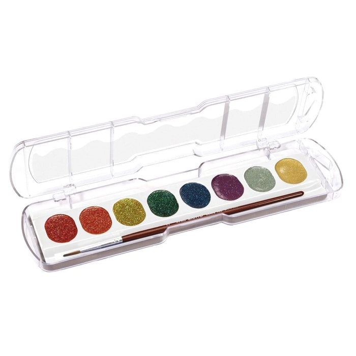GIOTTO KIDS Giotto Watercolour Glitter Hangable plastic Box 8 pcs Giotto Watercolours