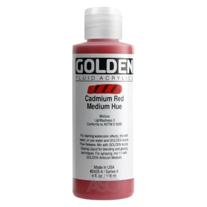 GOLDEN FLUID GOLDEN Golden Fluid Cadmium Red Medium Hue