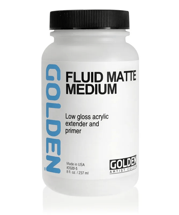 GOLDEN MEDIUMS GOLDEN 236ml Golden Fluid Matte Medium