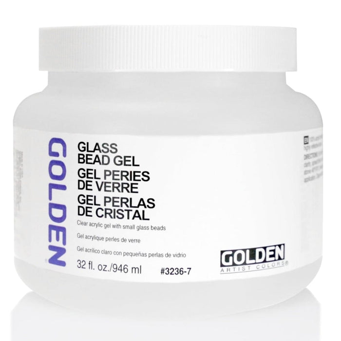 Clear Golden Glass Bead Gel for Textured Acrylic Paint — The