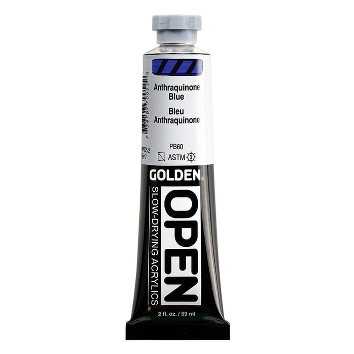 GOLDEN OPEN GOLDEN 59ml Golden OPEN Anthraquinone Blue Fine Art Paint